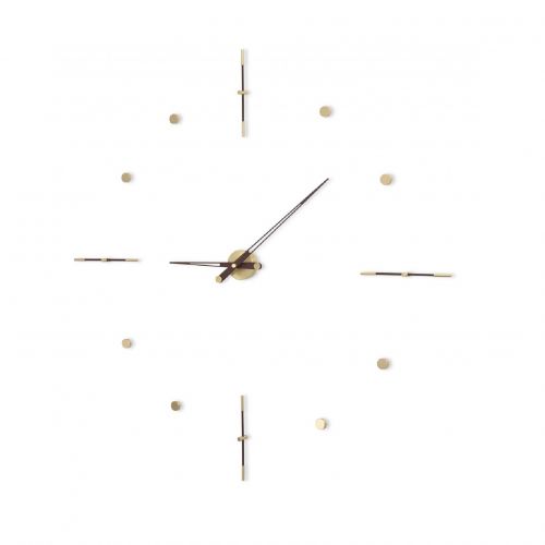 Часы Nomon Mixto Gold N 125, полированная латунь/венге, d125cm