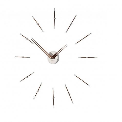 Часы Nomon MERLIN MINI 12 CHROME WALNUT, 70CM