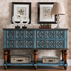 Консоль Cilan Romb, античный синий