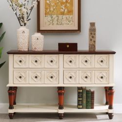 Консоль Cilan Romb, античный белый