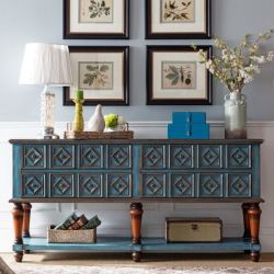 Консоль Cilan 180, античный синий