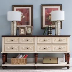 Консоль Cilan 180, античный белый