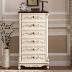 Комод Cilan, 6 ящиков, античный белый