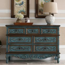 Комод Cilan 122, античный синий