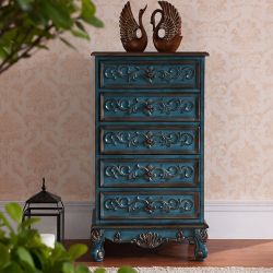 Комод Cilan 55, ретро синий