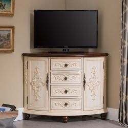 Угловой комод Cilan 70, античный белый