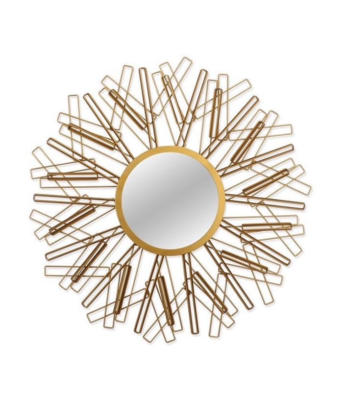 Зеркало-солнце в металлической раме Abstract