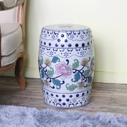 Табурет керамический  QHD012, Цветок