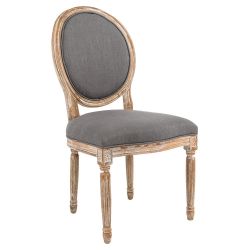 Стул Луи Туманная луна (лен, лесной орех)