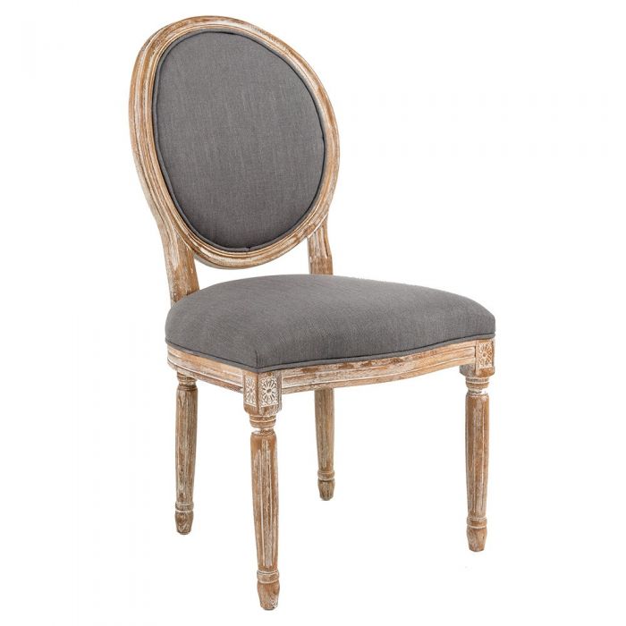 Стул Луи Туманная луна (лен, лесной орех)