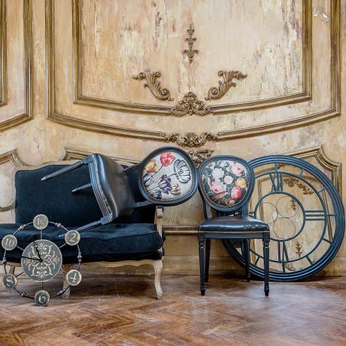 Настенное зеркало «Сен-Лазар» (черный антик)