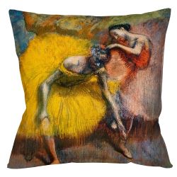 Арт-подушка «Балерины в жёлтом и розовом»