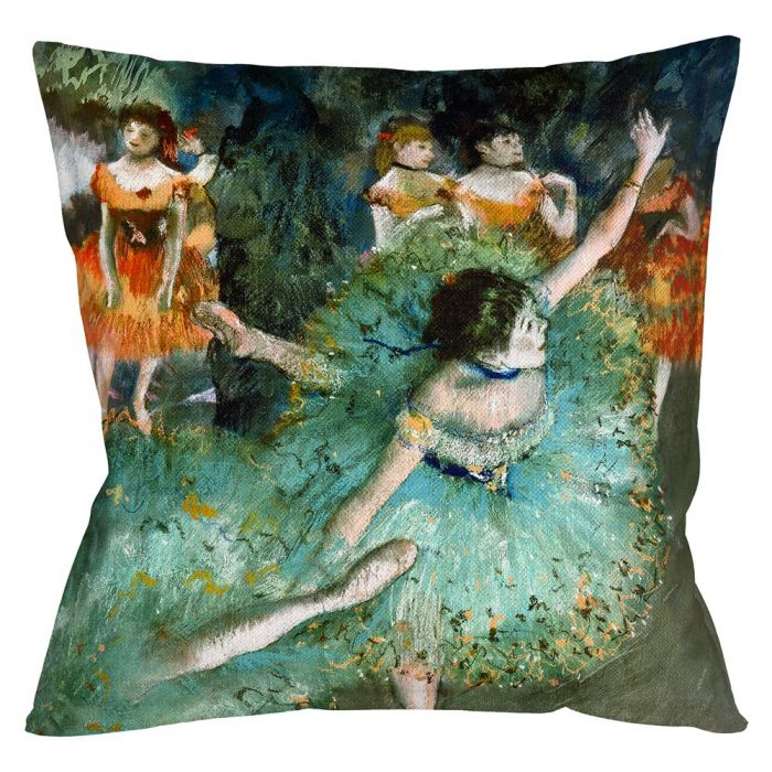 Арт-подушка «Балерины в зелёном»