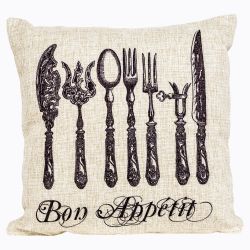 Интерьерная подушка «Старинная гравюра», версия 14