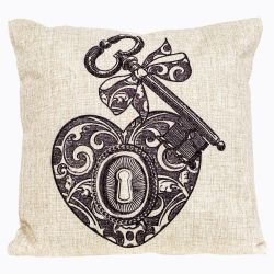 Интерьерная подушка «Старинная гравюра», версия 15