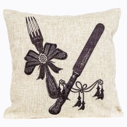 Интерьерная подушка «Старинная гравюра», версия 18