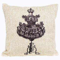 Интерьерная подушка «Старинная гравюра», версия 24