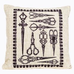 Интерьерная подушка «Старинная гравюра», версия 5