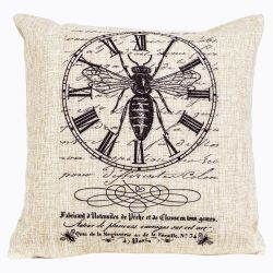 Интерьерная подушка «Старинная гравюра», версия 7