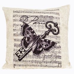 Интерьерная подушка «Старинная гравюра», версия 9