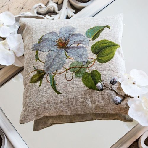 Интерьерная подушка «Цветочный ноктюрн», версия 12