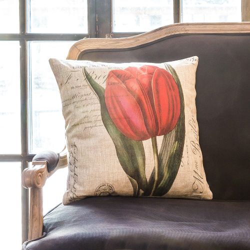 Интерьерная подушка «Цветочный перфоманс», версия 2