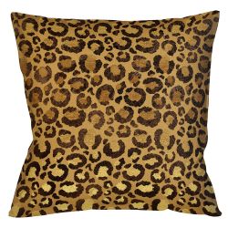 Интерьерная подушка «Леопард» (карамель)