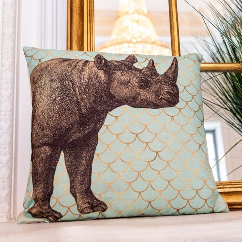 Интерьерная подушка «Самый обыкновенный носорог»