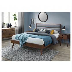 Кровать Halmar ORLANDO 160 (серый/орех)