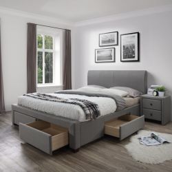 Кровать Halmar MODENA (серый) 160/200