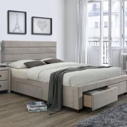 Кровать Halmar KAYLEON (бежевый) 160/200