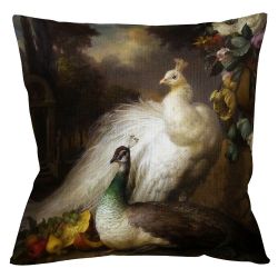 Интерьерная подушка «Королевский павлин», версия 1