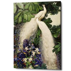 Картина «Королевский павлин», версия 2 (холст, галерейная натяжка)