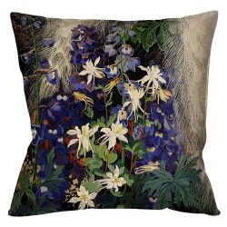 Интерьерная подушка «Королевский ирис», версия 2