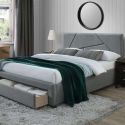 Кровать Halmar VALERY (серый/орех) 160/200