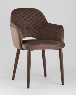 Стул Венера диамант велюр коричневый