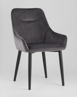 Стул Диана велюр серый