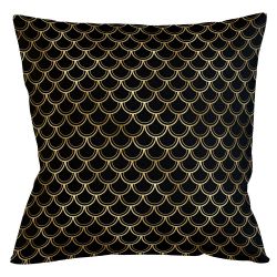 Интерьерная подушка «Чешуйки двойные» (ночь)