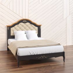 Кровать 140*200 с мягким изголовьем  W214BL