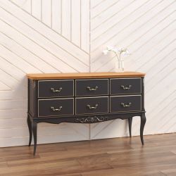 Консоль 6 ящиков W906BL