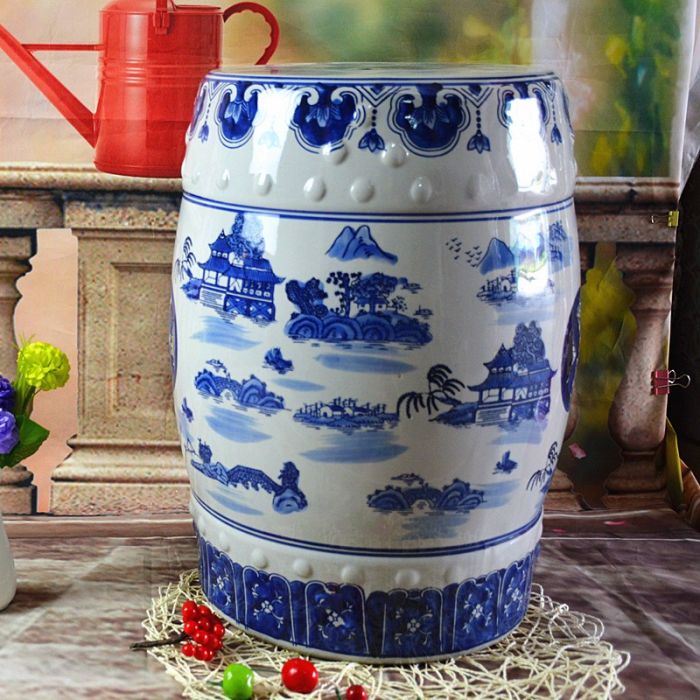 Керамический табурет Китайский сад