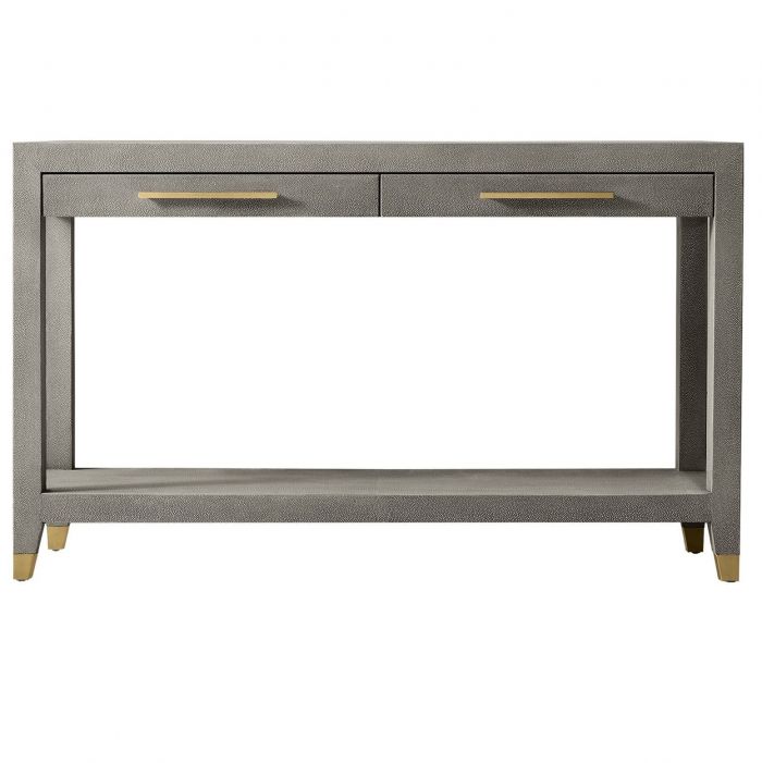 Консоль "Мередит" с шагреневой кожей.