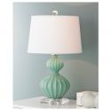 Бирюзовая настольная лампа “Майра”