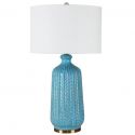 Бирюзовая настольная лампа “Галифакс”