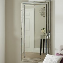 Напольное зеркало в раме "Анри" Серебро