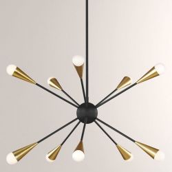 Люстра "Джейкоб" Черный  / латунь