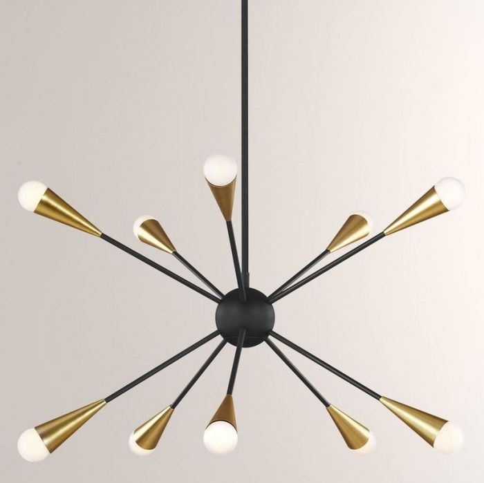 Люстра "Джейкоб" Черный  / латунь