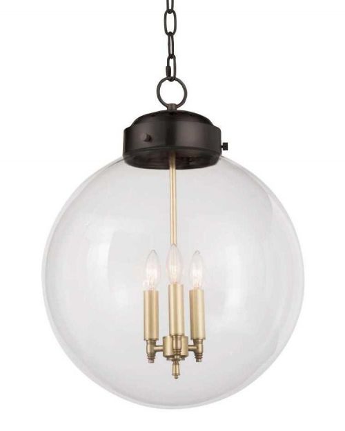 Круглый подвесной светильник "Освальд" Черный