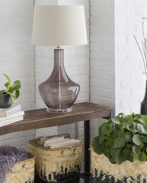 Настольная лампа "Монток" Серая