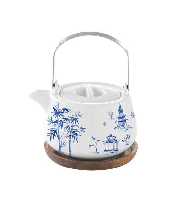 Чайник на подставке из акации Пагода, 0,75 л